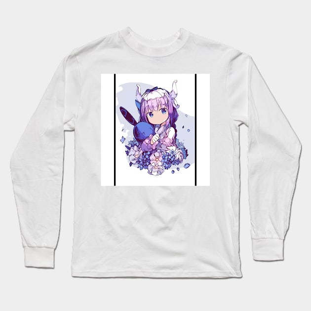 Miss Kobayashis Dragon maid Long Sleeve T-Shirt by Dziurawiec